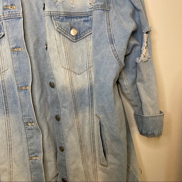 OVERSIZED PAINTERS DENIM JACKET - Picture 4 of 5